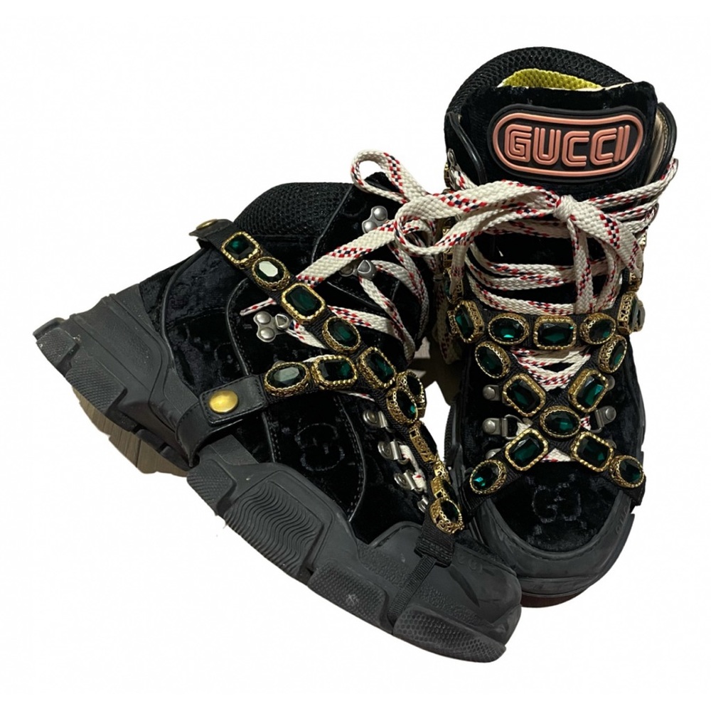 Gucci Flashtreks High Top Velvet